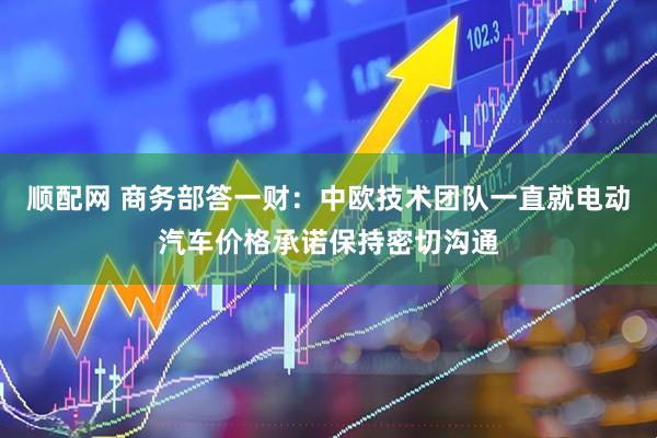 顺配网 商务部答一财：中欧技术团队一直就电动汽车价格承诺保持密切沟通